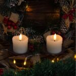 Warm White Flameless Votive Candles with Timer & Remote, Battery Operated, (2" x 2") Pack of 6