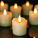 Warm White Flameless Votive Candles with Timer & Remote, Battery Operated, (2" x 2") Pack of 6