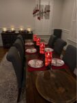 Red Flameless Wax Candles with Remote - Set of 2 (H6 x D3)