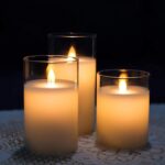 Real Wax Flameless LED Candles with Timer & Remote - Set of 3