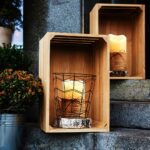 Hemp Rope LED Wax Candles with Flickering Light - 3 Piece Set