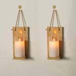 Flameless White Acrylic FiberGlass LED Candle Dancing Wick | AA Battery | Remote for Decor-(3" x 6")