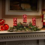 Red Flameless Wax Candles with Remote - Set of 2 (H6 x D3)